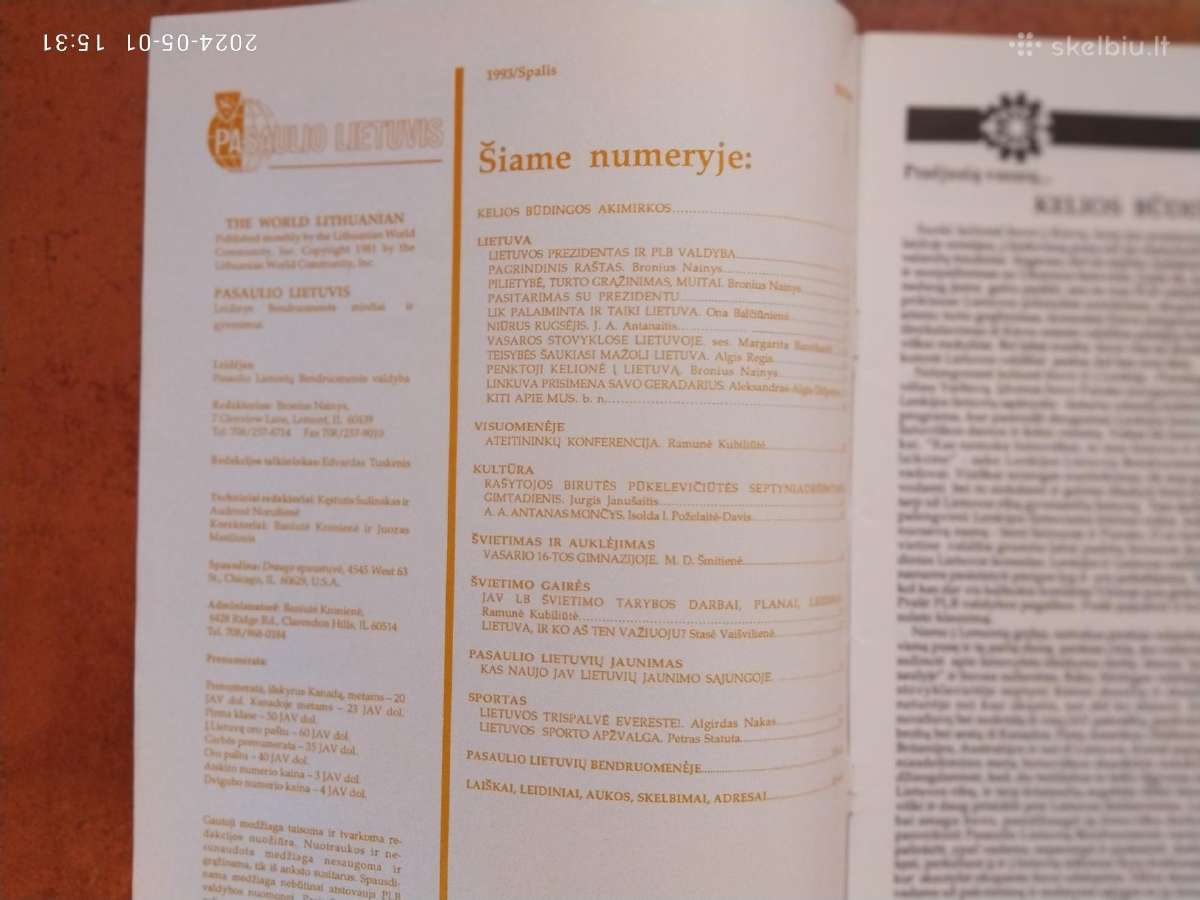 "Pasaulio lietuvis" JAV žurnalas - nuotraukos Nr. 25
