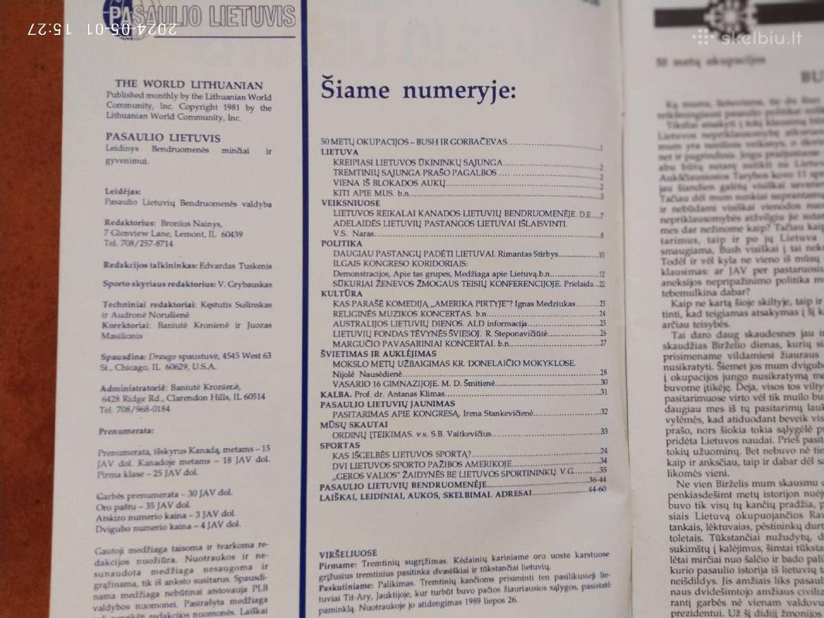 "Pasaulio Lietuvis" JAV žurnalas - nuotraukos Nr. 16