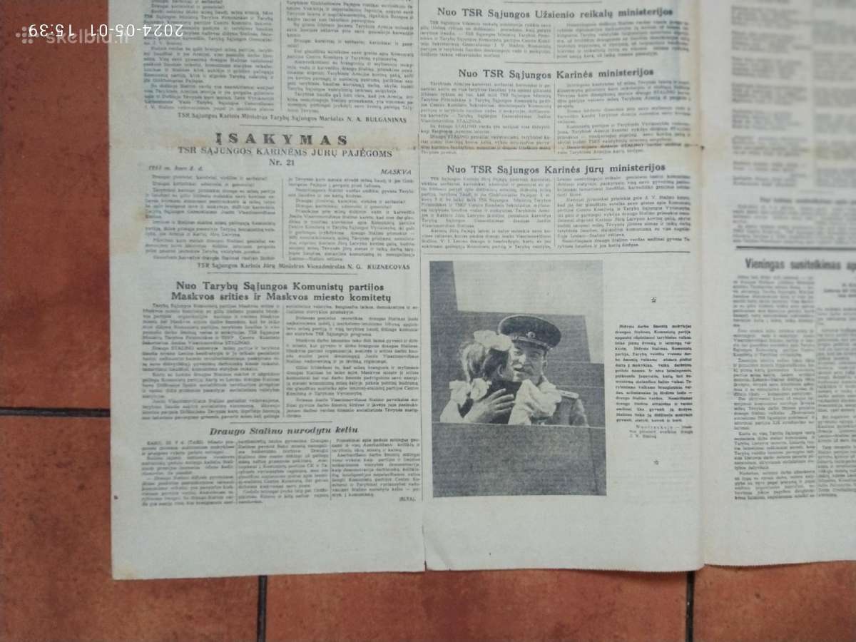Laikraščiai apie Stalino mirtį "Tiesa" 1953 metai - nuotraukos Nr. 4