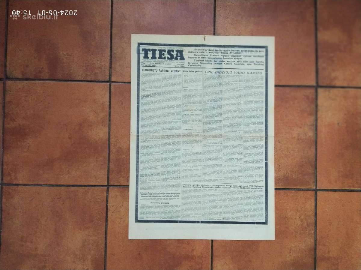Laikraščiai apie Stalino mirtį "Tiesa" 1953 metai - nuotraukos Nr. 6