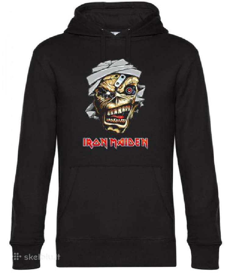 Džemperis su gobtuvu kapišonu Iron Maiden