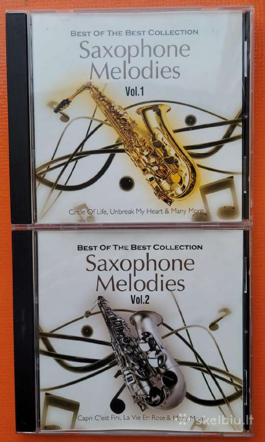 CD Saxophone Melodies. Vol.1 ir Vol.2