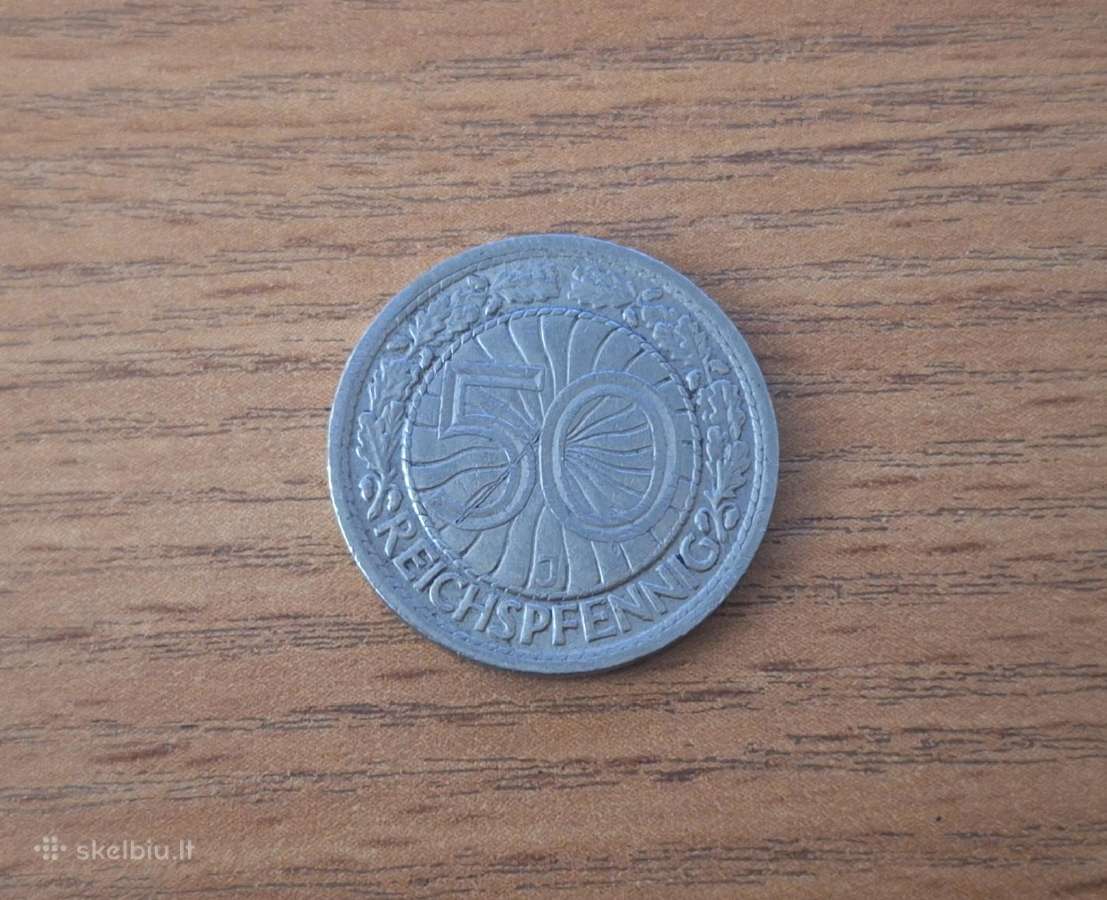 50 Veimaro reichspfenigų