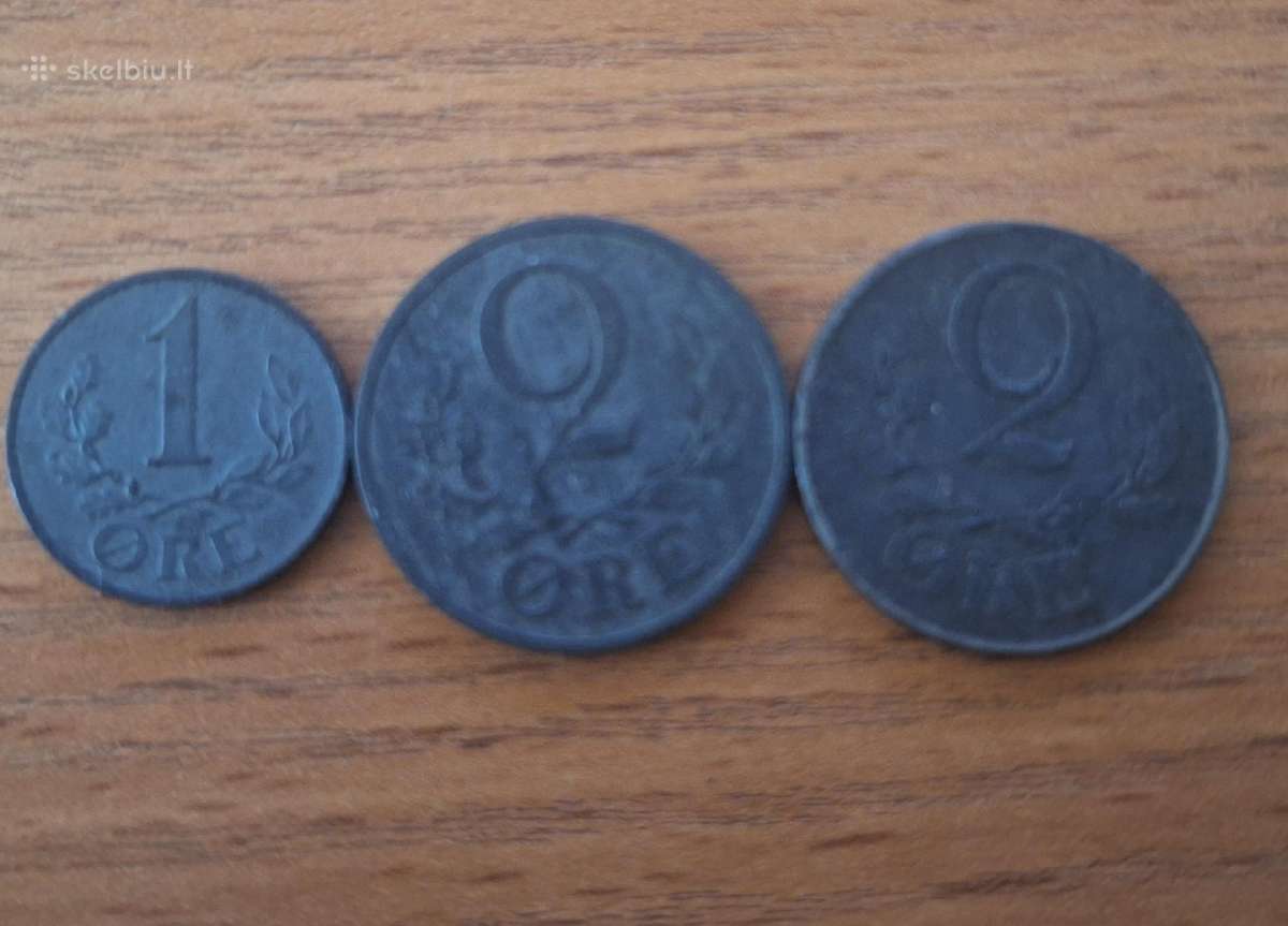 Nedidelio tiražo pokario Danijos monetos
