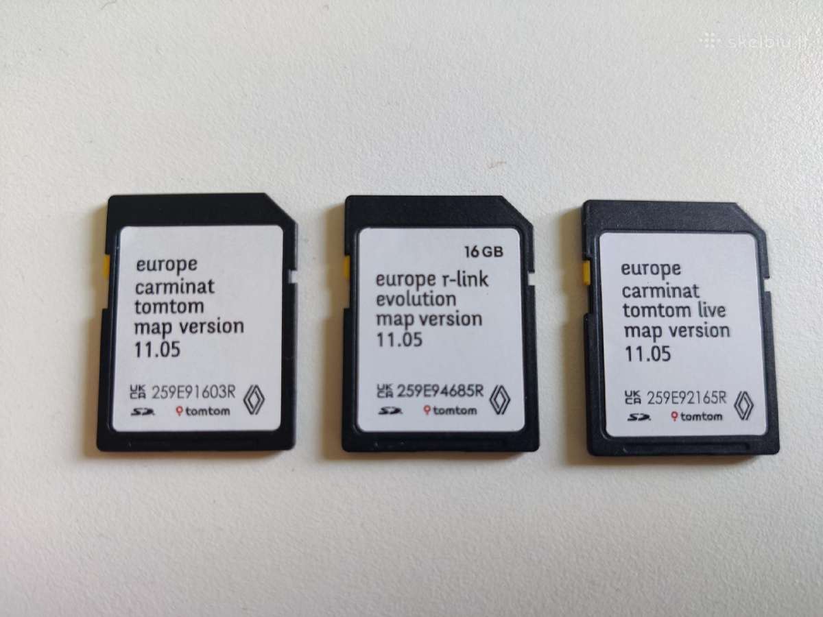 Naujausi Renault Žemėlapiai Sd kortelės
