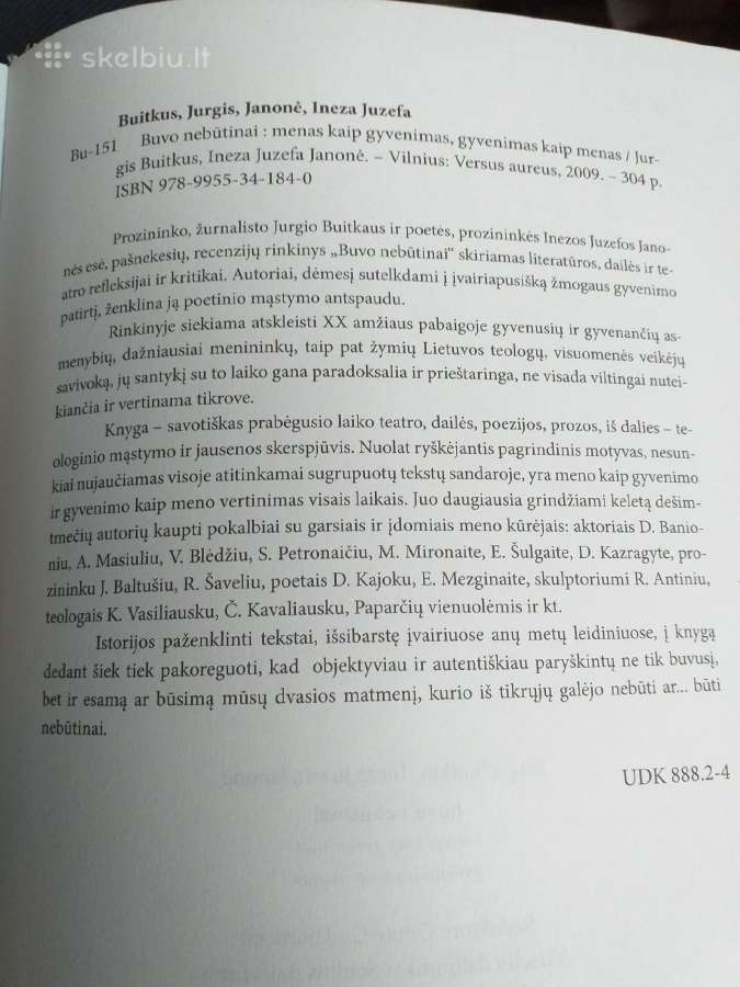 J. Buitkus, I. J. Janonė. Buvo nebūtinai - nuotraukos Nr. 2