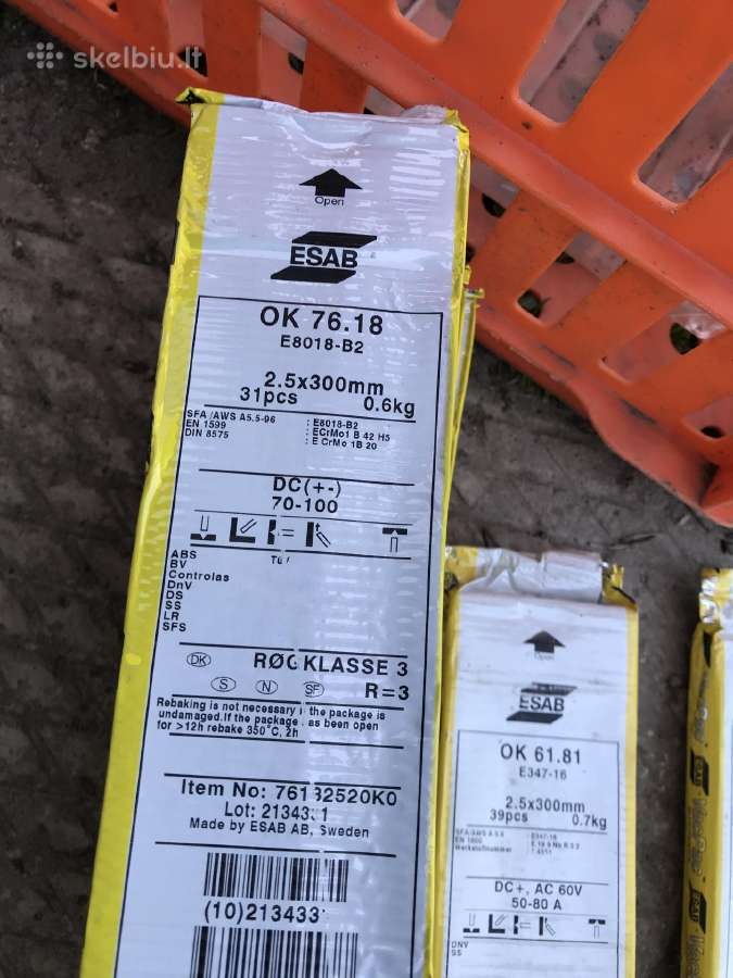 Elektrodai esab 76.18