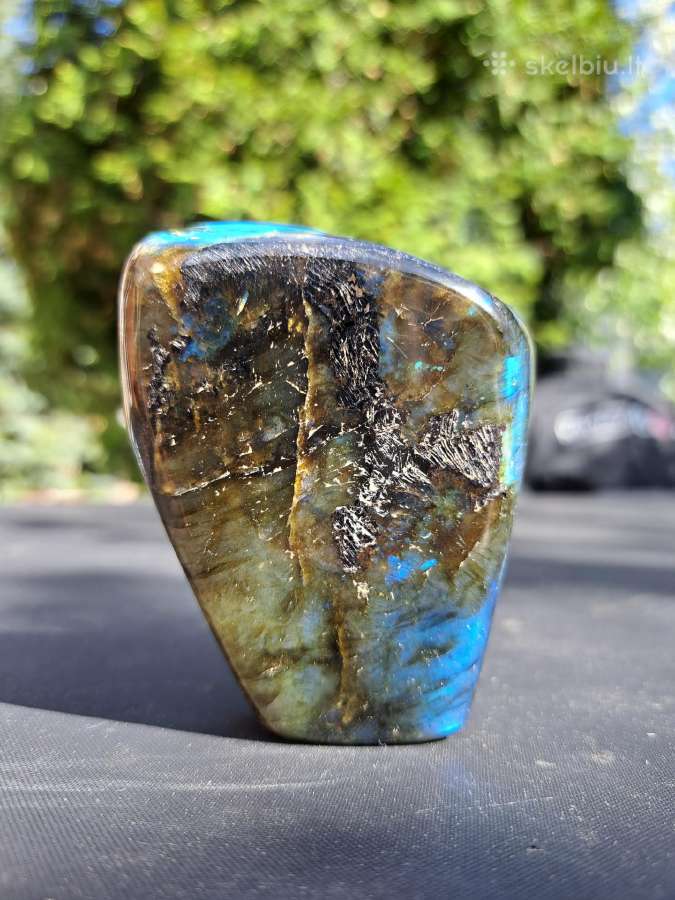 Labradorito akmuo, mineralas 352g, 8x7x4.2cm - nuotraukos Nr. 2