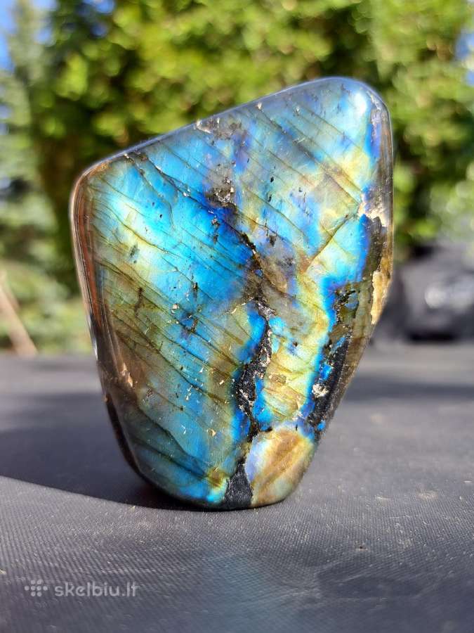 Labradorito akmuo, mineralas 352g, 8x7x4.2cm - nuotraukos Nr. 3