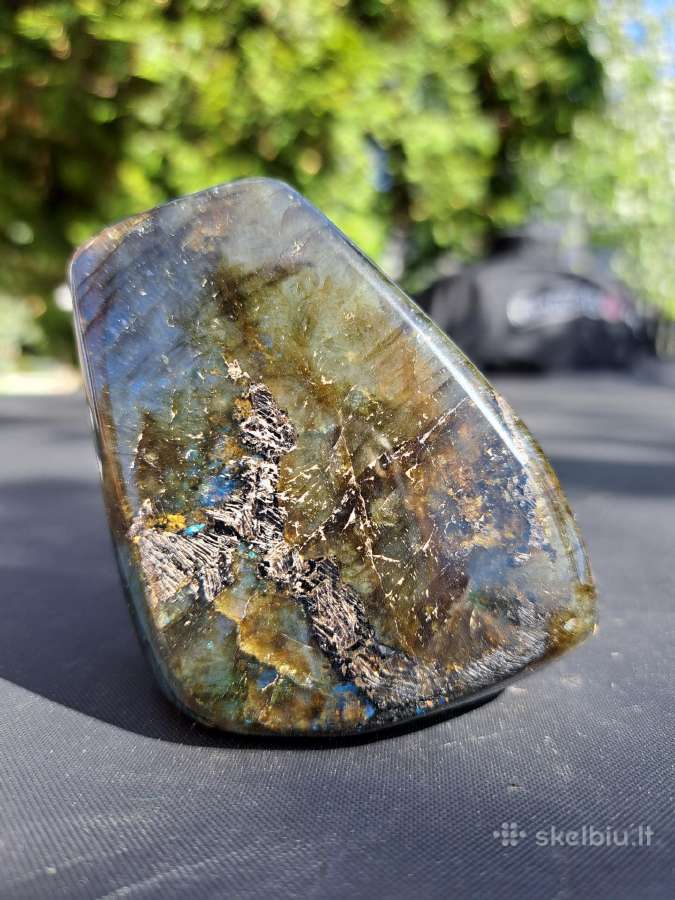 Labradorito akmuo, mineralas 352g, 8x7x4.2cm - nuotraukos Nr. 6