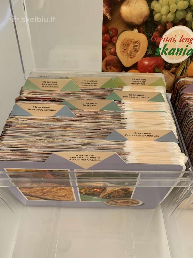 Maisto receptų kortelės 1395 vnt - nuotraukos Nr. 7