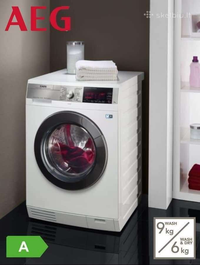 Skalbyklė / Džiovyklė Aeg 9000 series 9/6kg A
