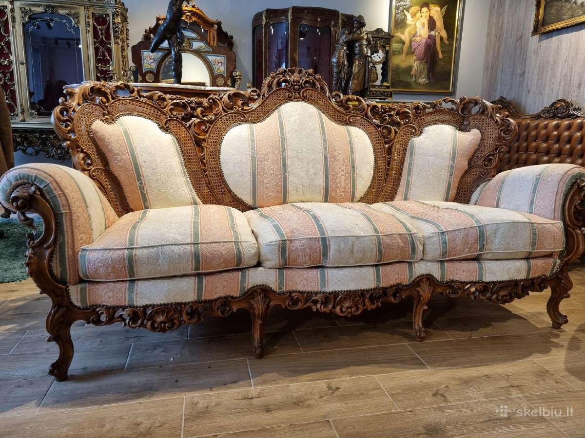 Prabangus minkštas komplektas. Sofa foteliai. - nuotraukos Nr. 2