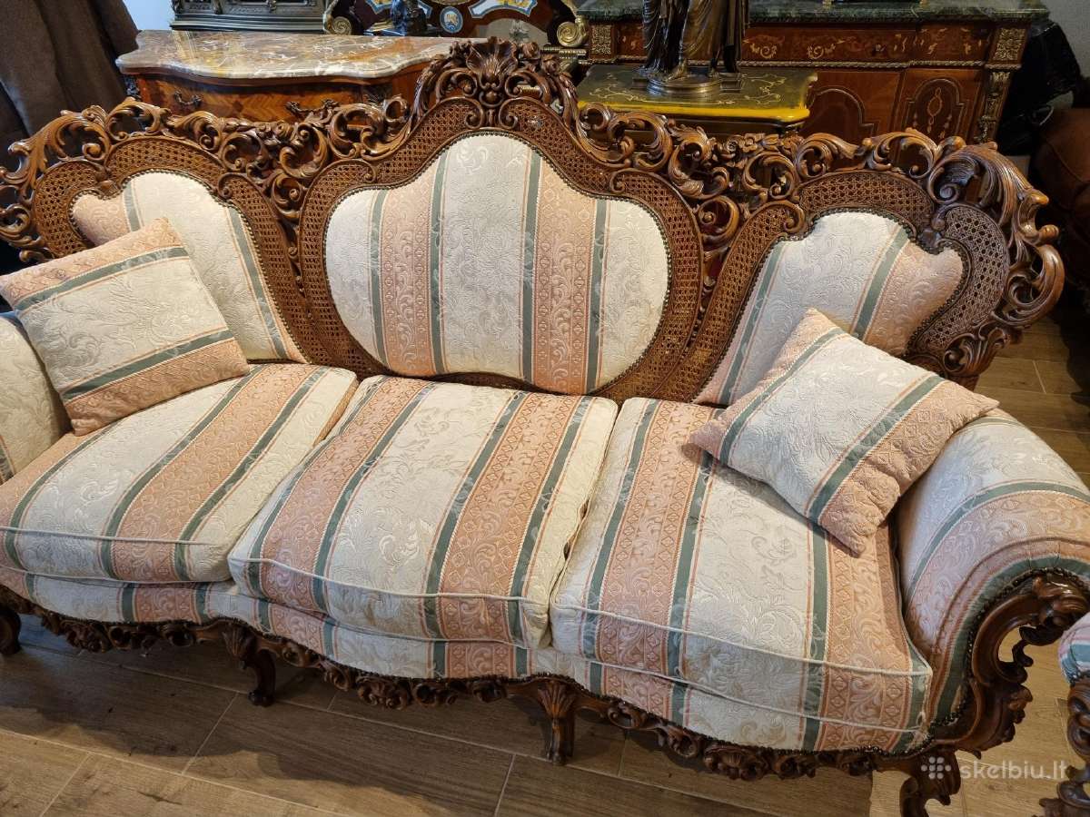 Prabangus minkštas komplektas. Sofa foteliai. - nuotraukos Nr. 10