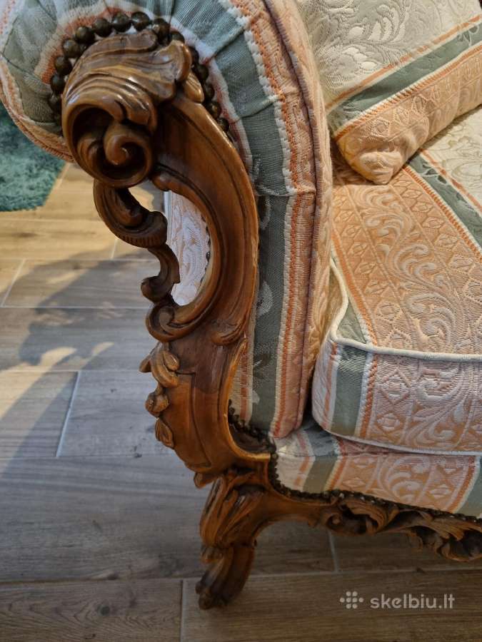 Prabangus minkštas komplektas. Sofa foteliai. - nuotraukos Nr. 14
