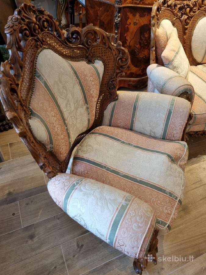 Prabangus minkštas komplektas. Sofa foteliai. - nuotraukos Nr. 18