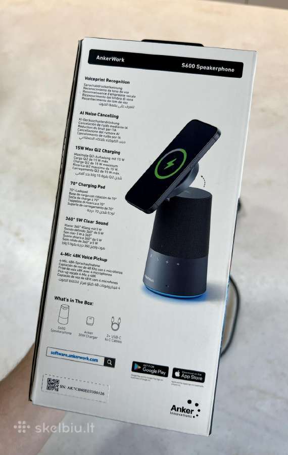 Anker S600 kolonėlė ir pakrovėjas - nuotraukos Nr. 8