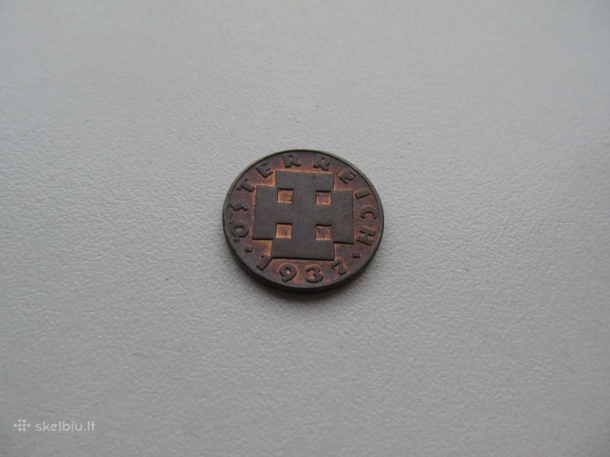 2 groschen , Austrija ,1925 , 1926, 1937 - nuotraukos Nr. 6