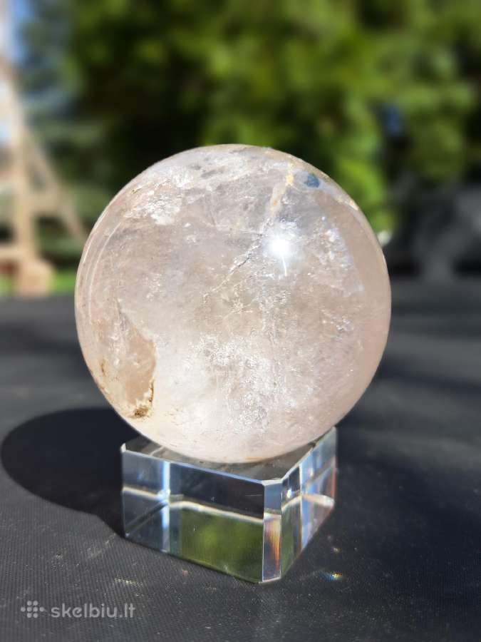 Kalnų krištolo rutulys, mineralas, akmuo 446g - nuotraukos Nr. 3