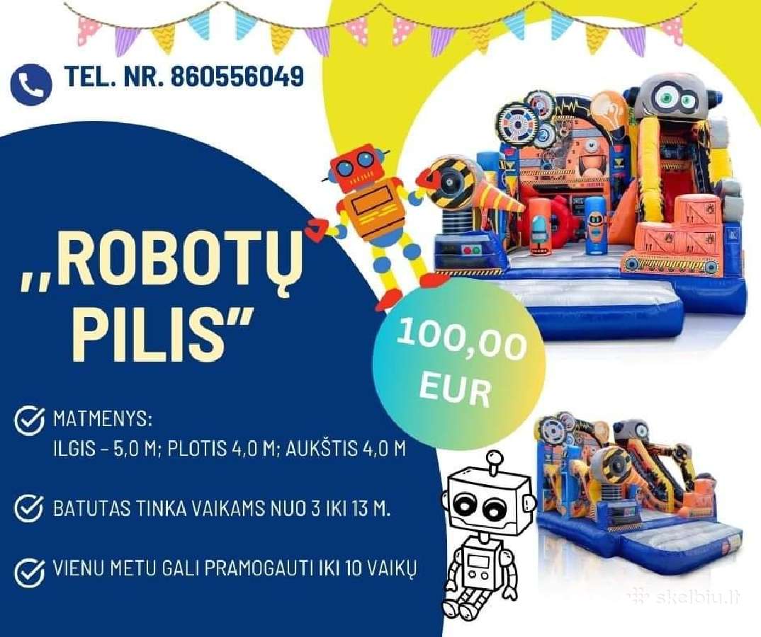Pripučiamų Batutų nuoma Vilniuje ir apylinkėse - nuotraukos Nr. 6