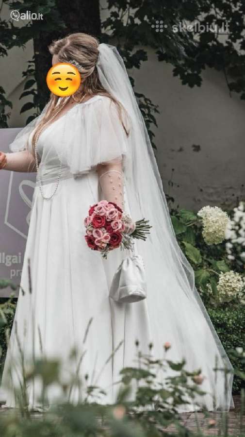 Didesnio dydžio vestuvinė suknelė - nuotraukos Nr. 7