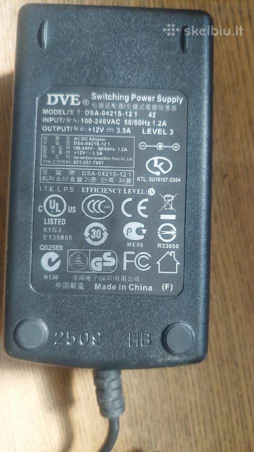 Adapteris 12v - nuotraukos Nr. 2