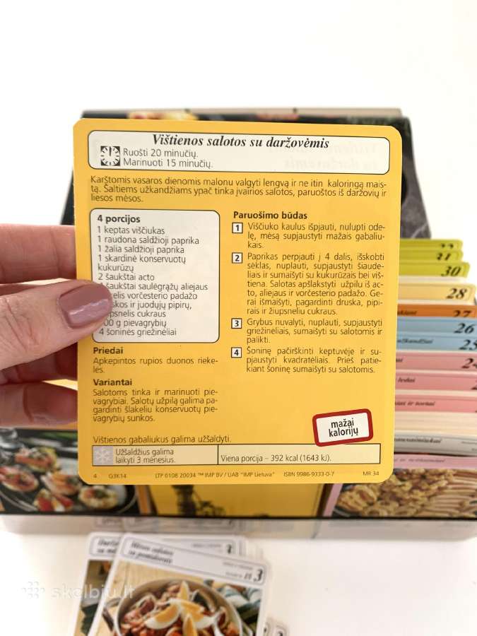 Maisto receptai dėžutėje kortelės 2088vnt - nuotraukos Nr. 5