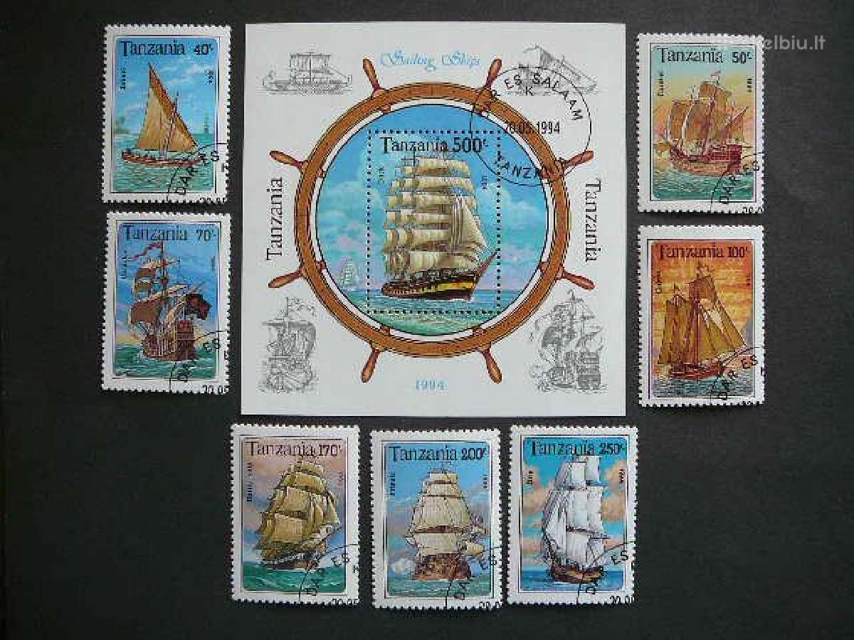 Burlaiviai Laivai Tanzanija 1994 antsp. tnz1899