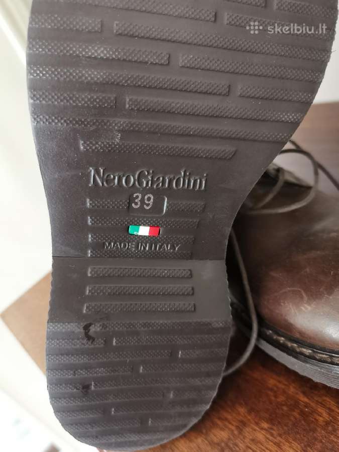 Vyriski odiniai bateliai italiski Nerogiardini - nuotraukos Nr. 2