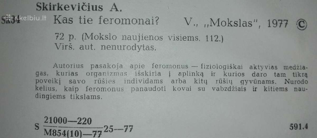 1466. Kas Tie Feromonai? Skirkevičius A. - nuotraukos Nr. 3