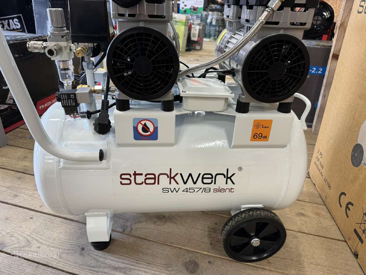 Kompresorius tylus 50l Starkwerk Sw 457/8 silent - nuotraukos Nr. 6