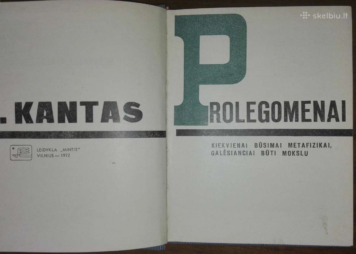 1472. Prolegomenai Kantas I. - nuotraukos Nr. 2