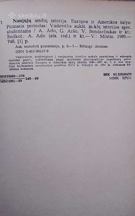 Naujųjų amžių istorija. Europos ir Amerikos šalys - nuotraukos Nr. 3