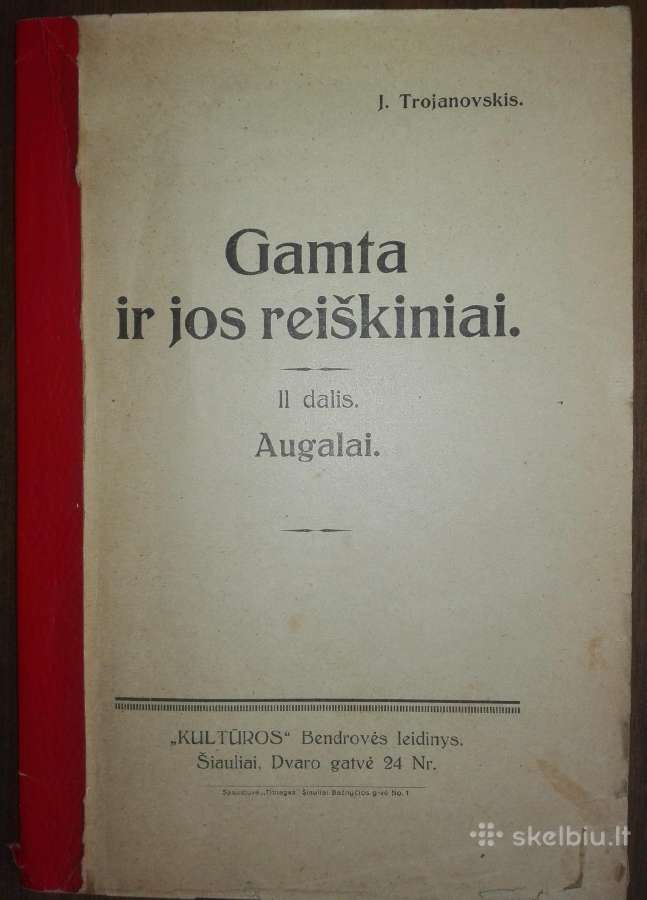 1475. Gamta Ir Jos Reiškiniai Trojanovskis J.