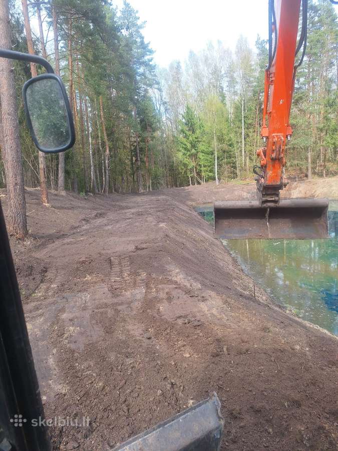 Tvenkinių kasimas,griovimo darbai,kiti žemėsdarbai - nuotraukos Nr. 9