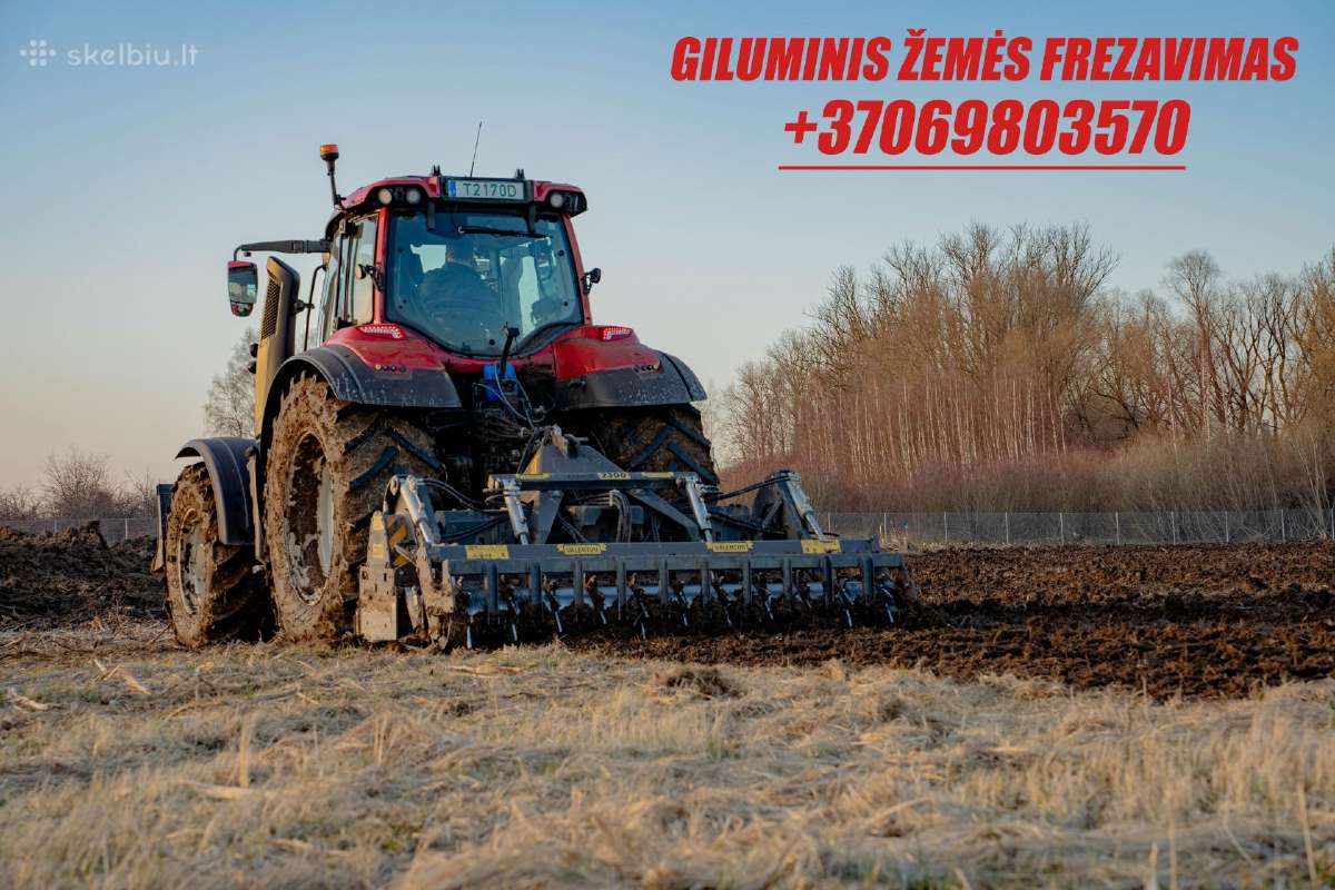 Apleistų laukų tvarkymas, kelmų frezavimas