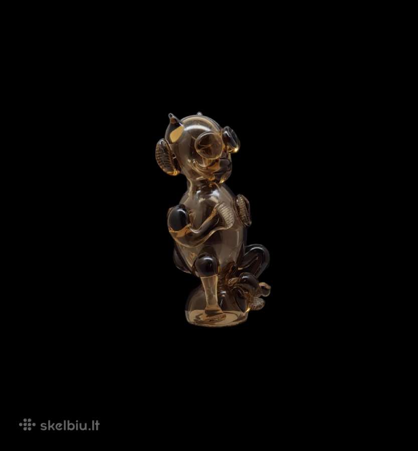 Vintažinė Spalvoto Stiklo Velnio Skulptura - nuotraukos Nr. 4