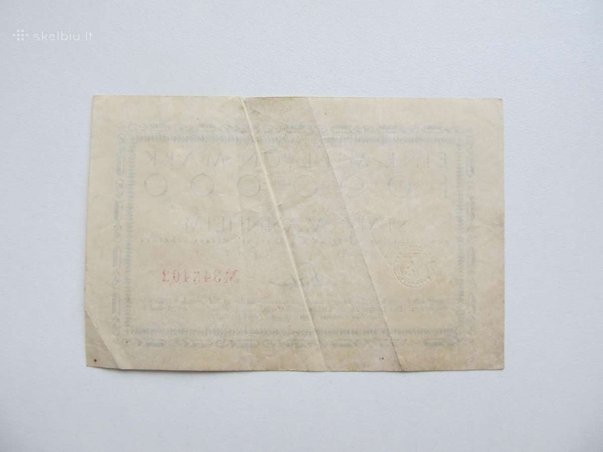 1 milijonas markiu , Manheim Vokietija , 1923 - nuotraukos Nr. 2