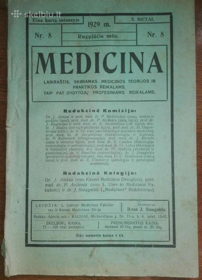 1506. Medicina antikvarinis-kolekcinis laikraštis