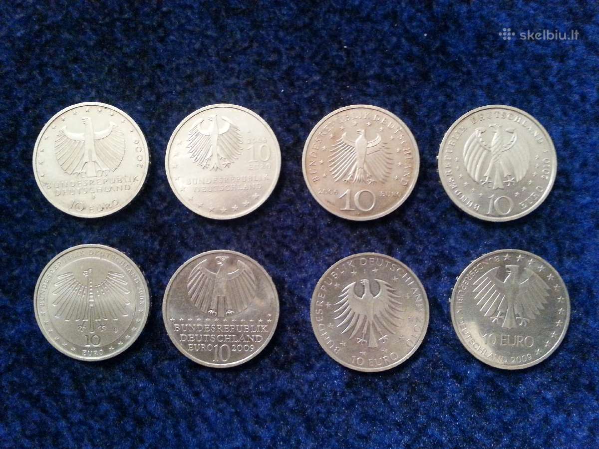 Sidabriniai 10 Eur Vokietija - nuotraukos Nr. 2