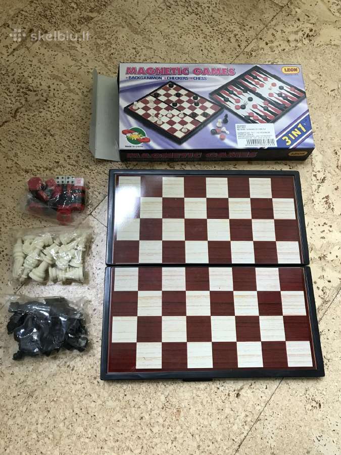 Chess, Checkers, Backgammon 3in1.