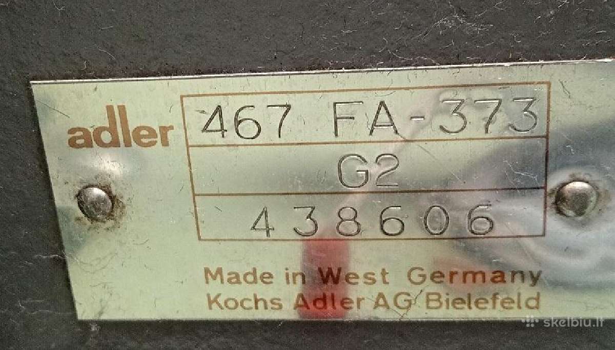 Siuvimo masina Durkopp Adler 467fa373 su stalu - nuotraukos Nr. 2