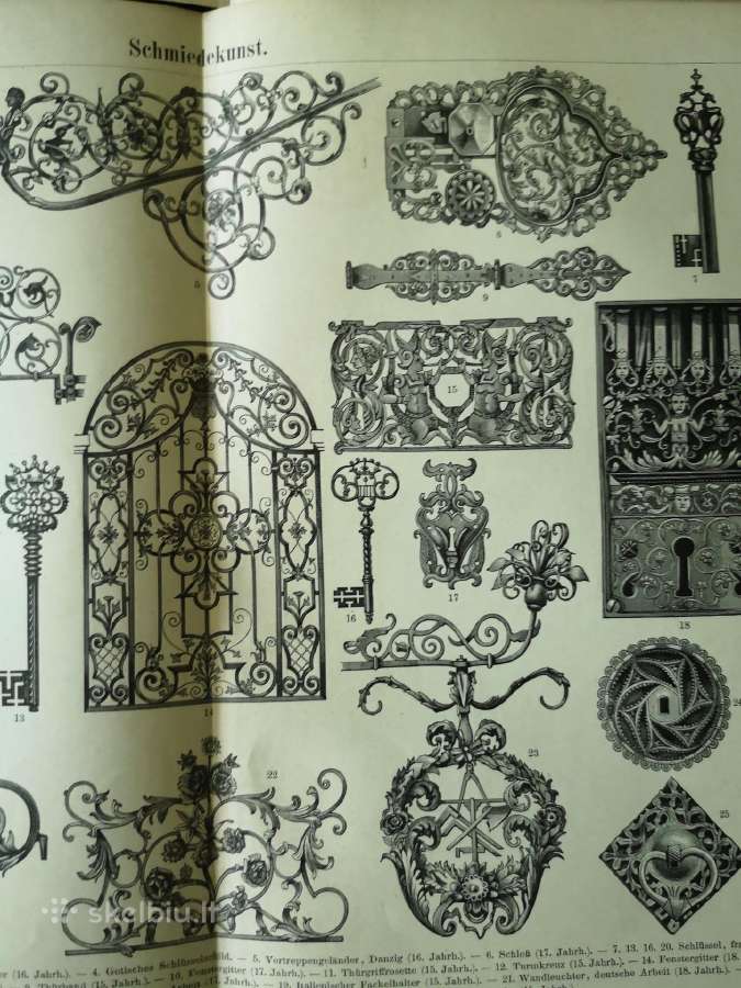 Papuošalai litografijos senos - nuotraukos Nr. 6