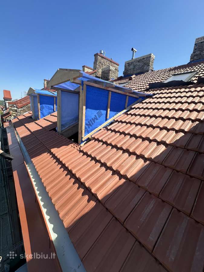 Stogų dengimas, Skardiniai čerpiniai stogai, Velux - nuotraukos Nr. 32