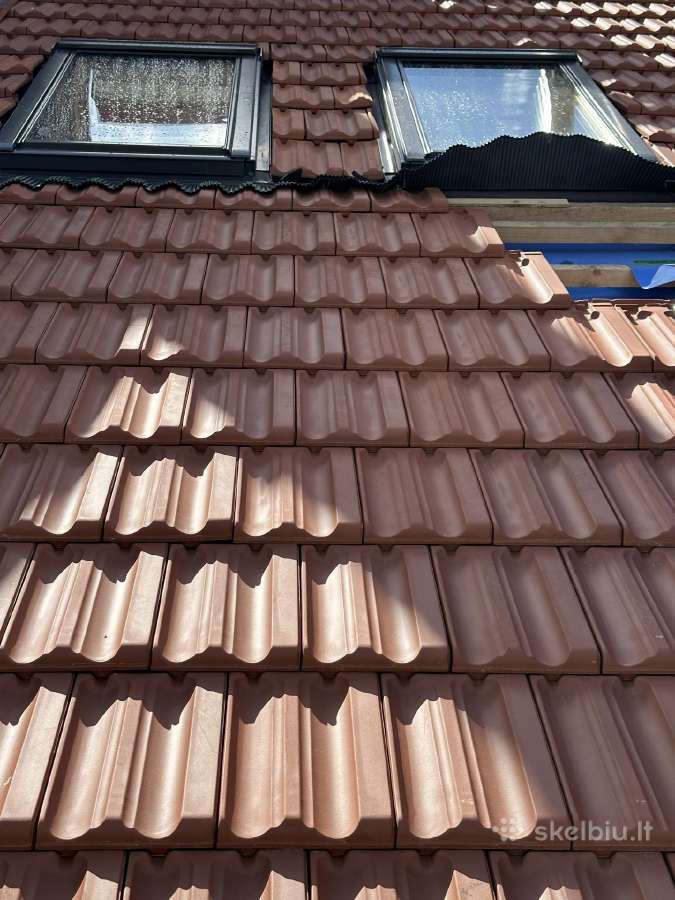 Stogų dengimas, Skardiniai čerpiniai stogai, Velux - nuotraukos Nr. 13