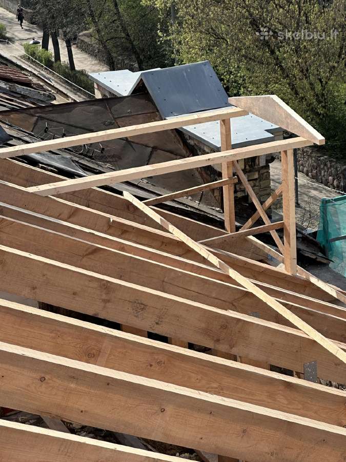 Stogų dengimas, Skardiniai čerpiniai stogai, Velux - nuotraukos Nr. 23