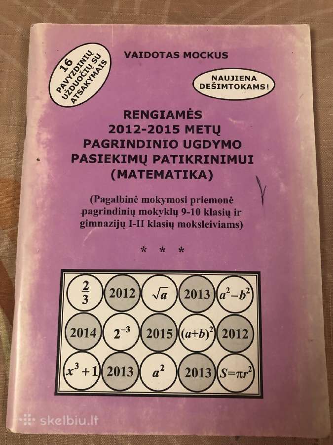 Pagalbinės matematikos užduotys
