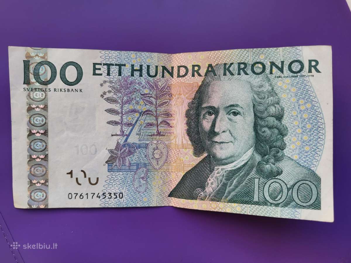 Senos Švedijos kronos 100
