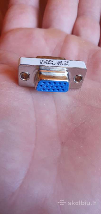Vga gender changer adapteris