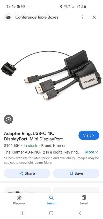 4k adaper ring. Naujas. Hdmi